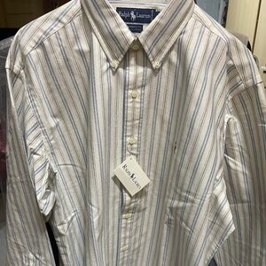 Ralph Lauren Yarmouth Button Down Cotton Shirt 16 1/2 or 34